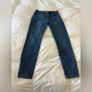 Everlane Curvy High Rise Skinny Jeans | Crop Size 26 | Medium Wash